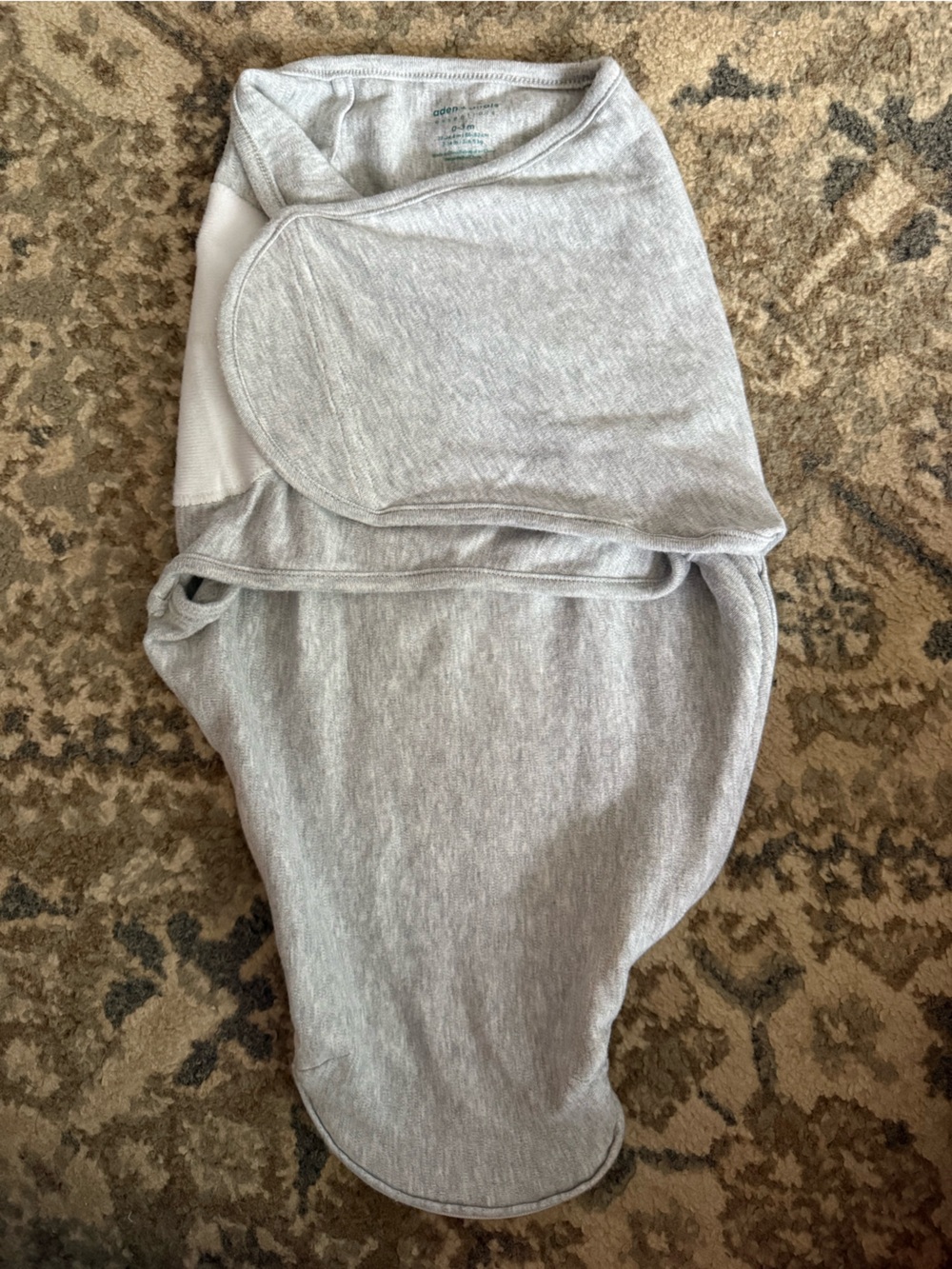 aden + anais Light Gray Baby Swaddle